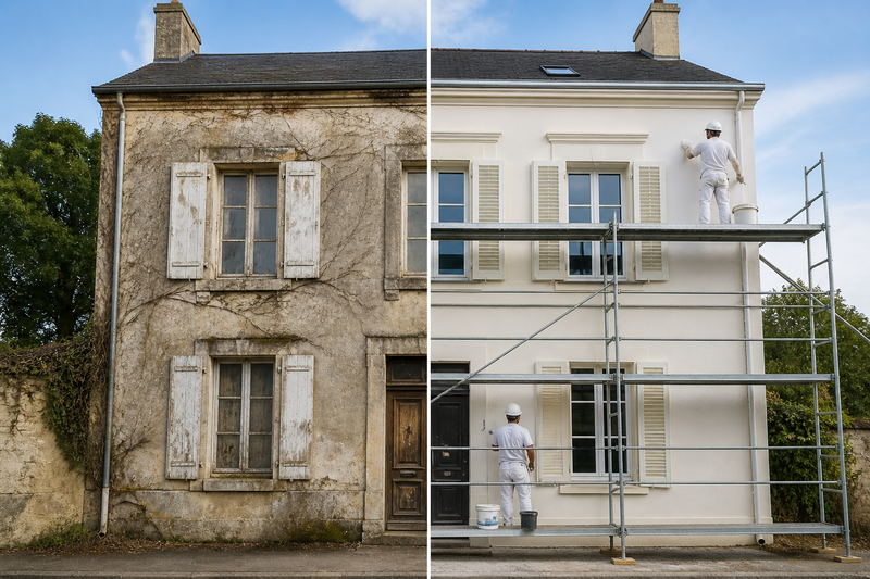 Rénovation de façade – Avant / Après en Île-de-France