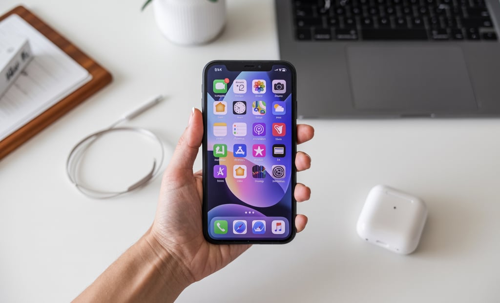 a person holding a phone in their hand