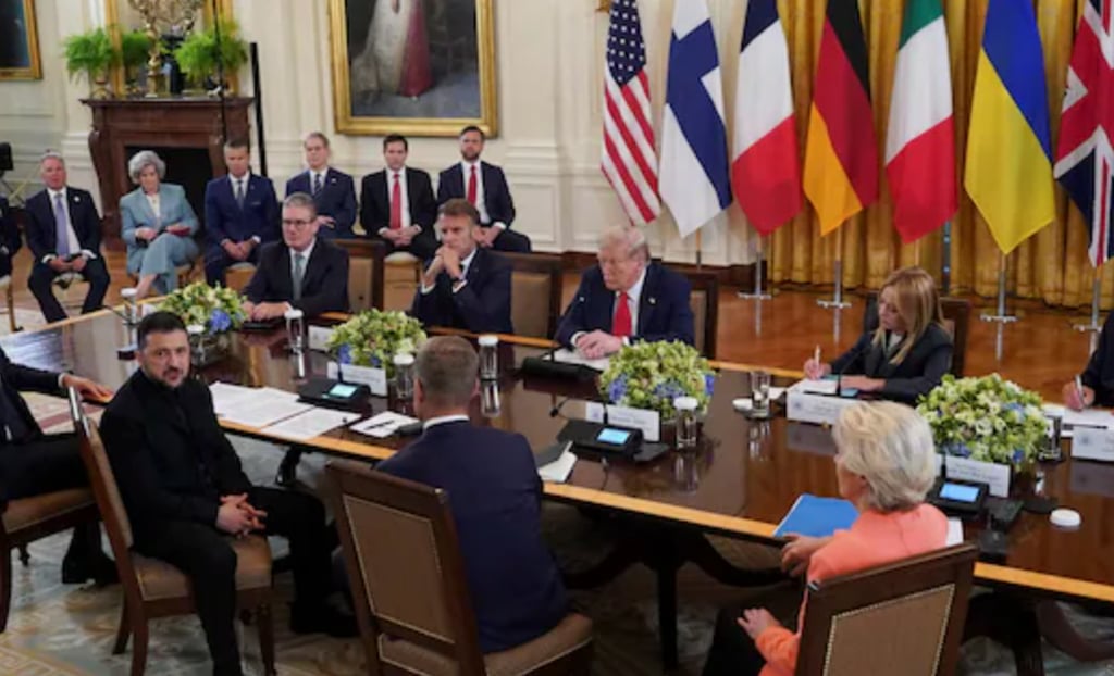 Macron and Merz Confront Trump at White House: Ceasefire Key to Ukraine-Russia Peace Talks
