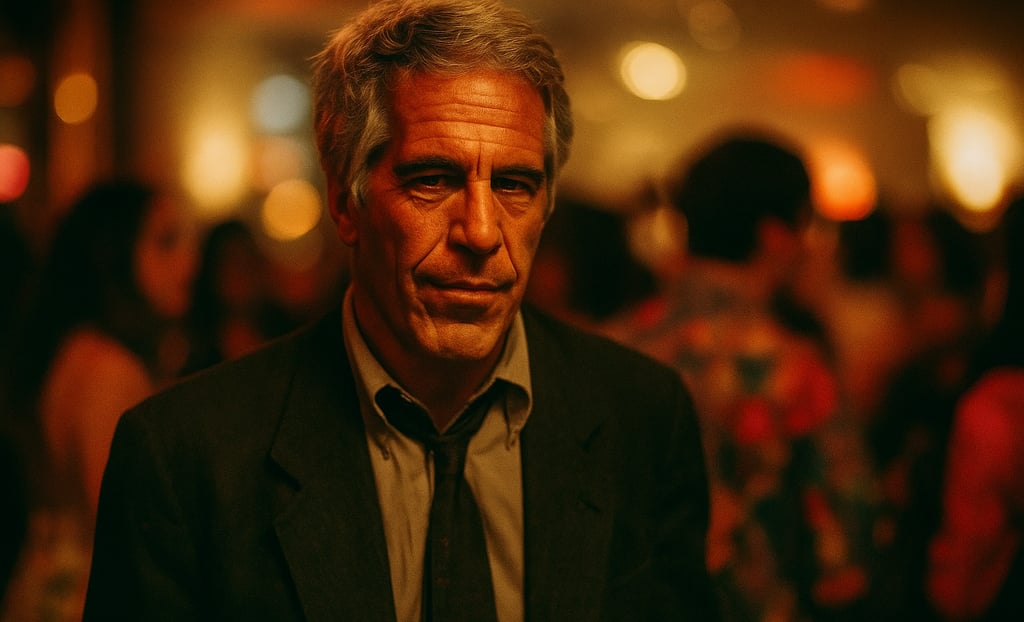 1990s Party Vibe image of Epstein by Mike Goad.