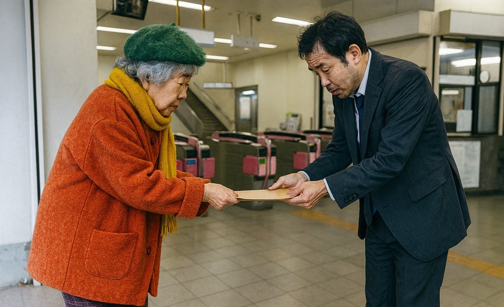 駅に誘導され特殊詐欺犯に現金を渡してしまった高齢者のイメージ画像|堺市のニュースならサカイタイムズ