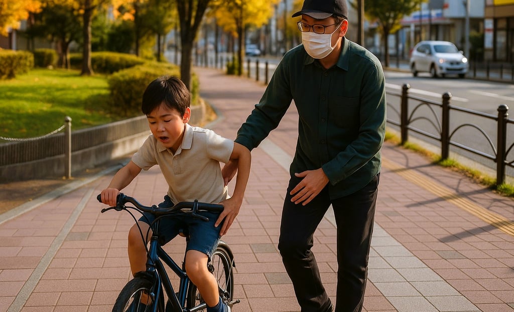自転車で走行中の小学生が男に自転車をつかまれ腰を叩かれる事案のイメージ|堺市のニュースならサカイタイムズ