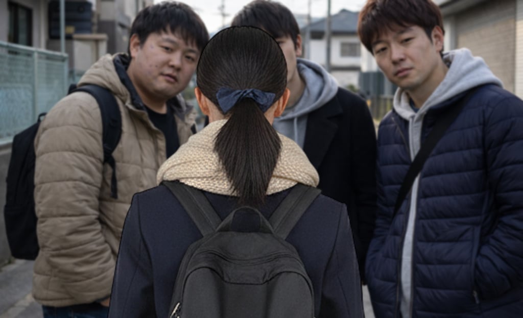 西区浜寺船尾町西３丁付近で女子中学生に声をかける高校生風男3人のイメージ画像｜堺市のニュースならサカイタイムズ