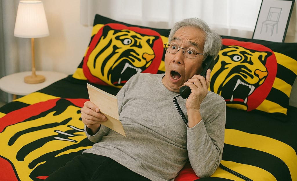 特殊詐欺の電話を受けて驚いている高齢者のイメージ画像｜堺市のニュースならサカイタイムズ