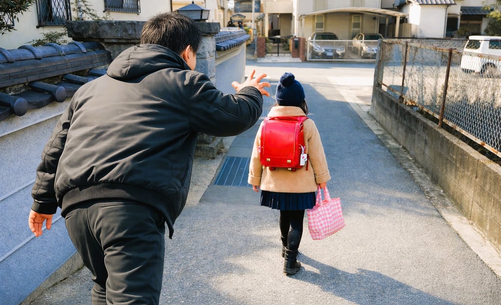 下校中の女の子の頭を撫でる不審者のイメージ画像｜堺市のニュースならサカイタイムズ