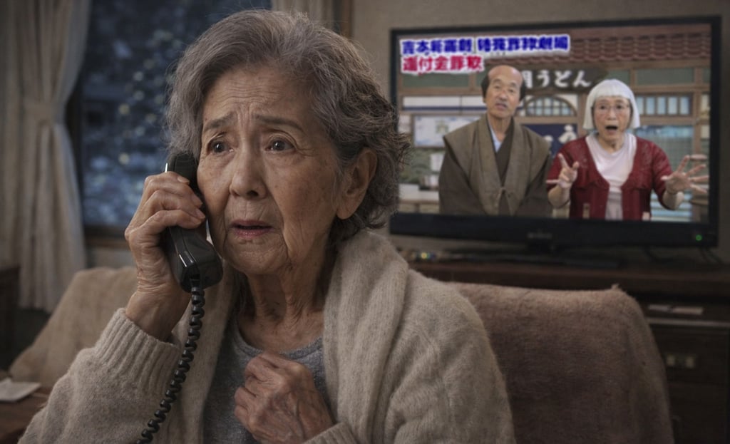 特殊詐欺の電話を受ける高齢者のイメージ画像｜堺市のニュースならサカイタイムズ