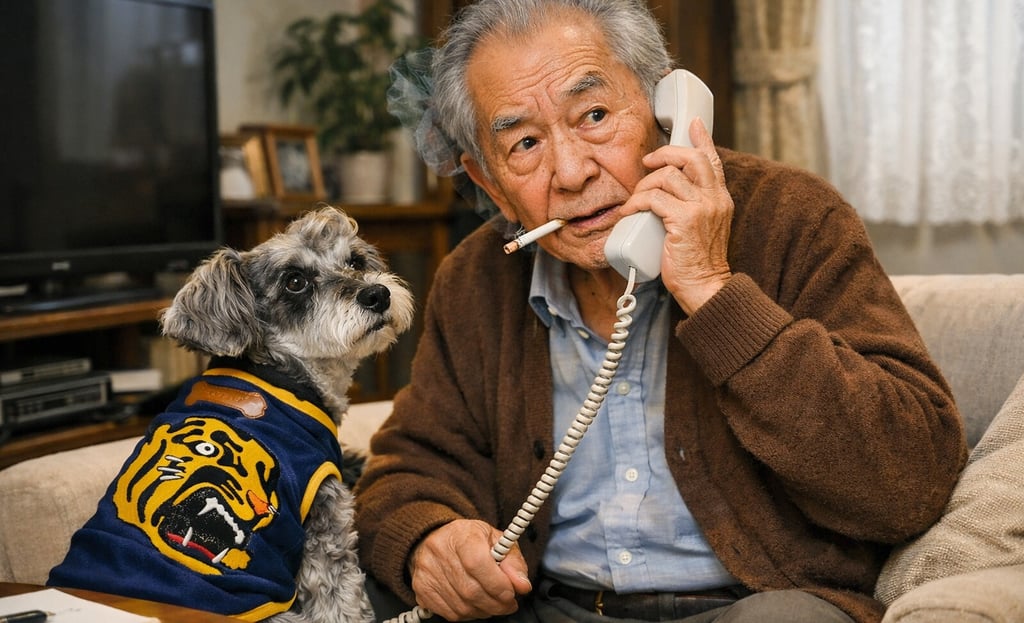 特殊詐欺犯からの電話を受ける高齢者のイメージ画像｜堺市のニュースならサカイタイムズ