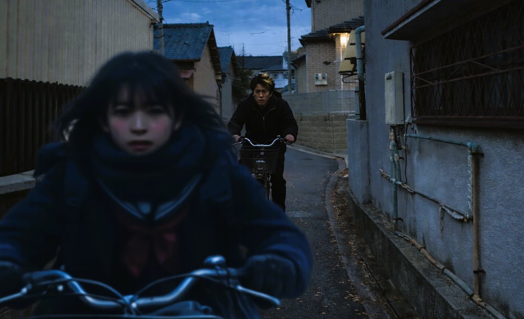 自転車で走る女子生徒の後方を自転車の男が進むイメージ画像|堺市のニュースならサカイタイムズ