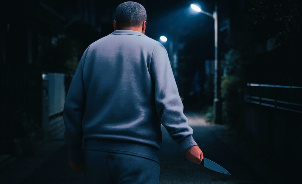 刃物のようなものを所持して徘徊する60~70歳くらいで灰色トレーナー姿の男のイメージ画像|堺市のニュースならサカイタイムズ