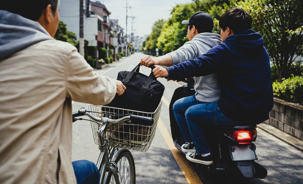 堺区三宝町1丁付近で起きた原付2人組によるひったくり事件のイメージ画像｜堺市のニュースならサカイタイムズ