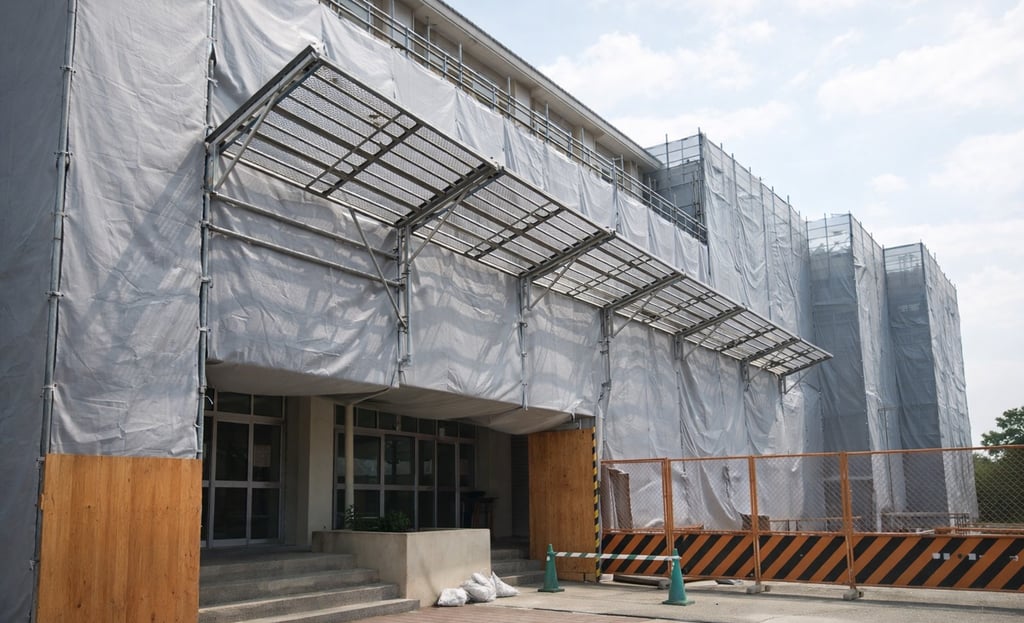 学校の外壁補修工事のイメージ画像｜堺市のニュースならサカイタイムズ