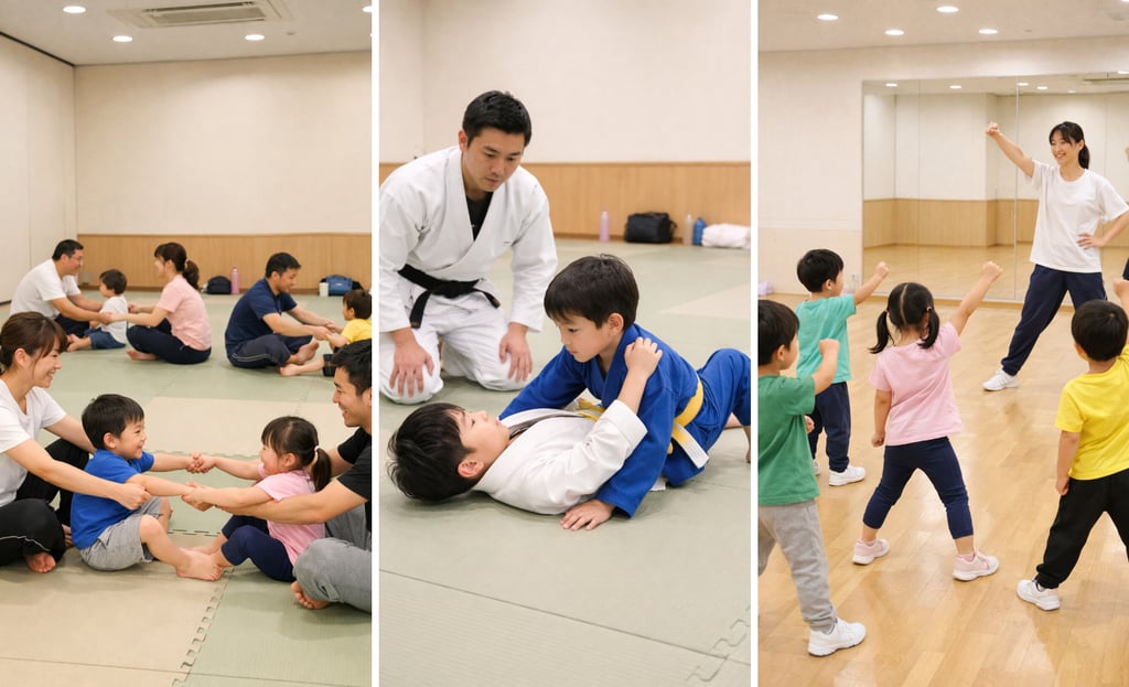 のびやか健康館で行われる親子柔術体験とキッズ柔術とキッズダンス体験イメージ画像｜堺市のイベント情報ならサカイタイムズ