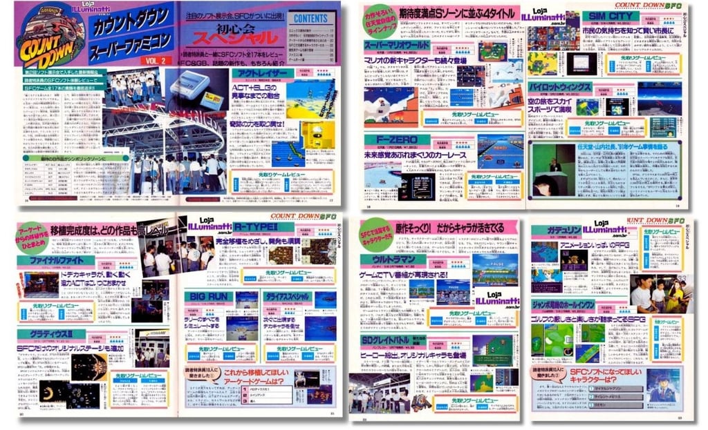 Algumas páginas de uma das pricipais revistas especializadas em games da época, publicou artigo sobr
