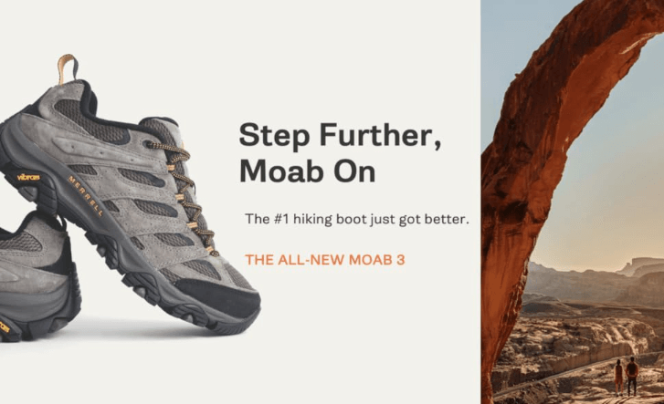 Merrell Moab 3 Mid Waterproof hiking boot, suitable for hiking during a Colorado dude ranch vacation