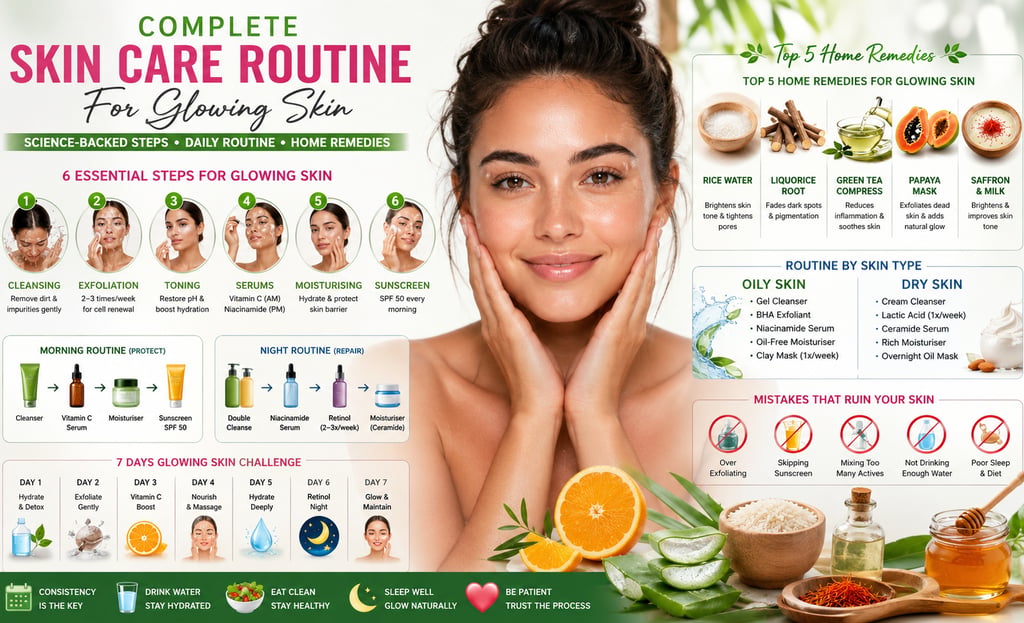 skin care routine for glowing skin