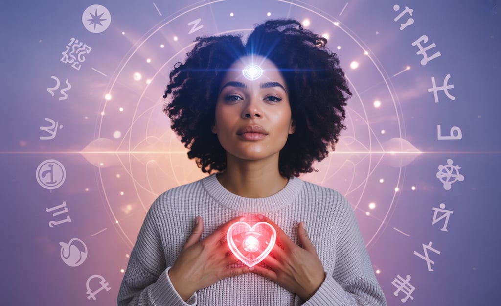 a woman holding a heart in her hands