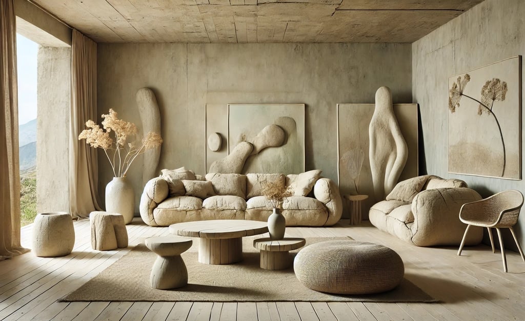 Wabi Sabi Paper Mache Interior Desin