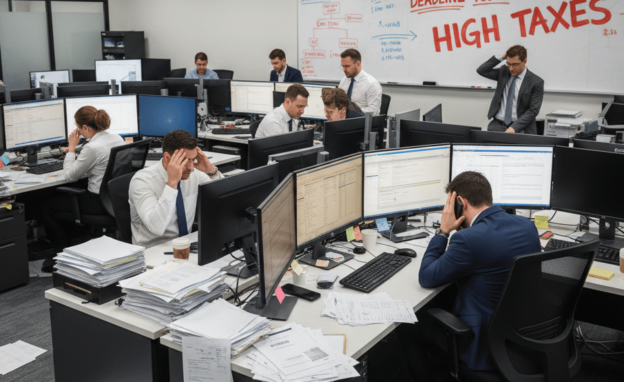 Pharmaceutical Accountants stressed out with high taxes