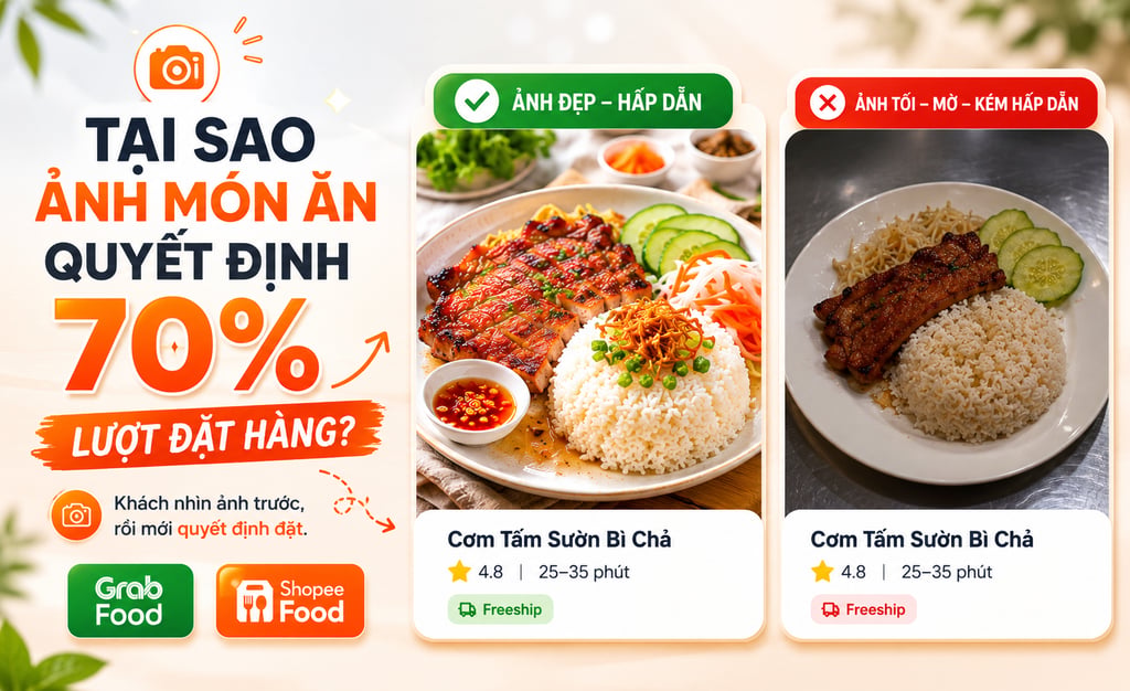 Hình đồ ăn ngon tăng đơn trên Grabfood