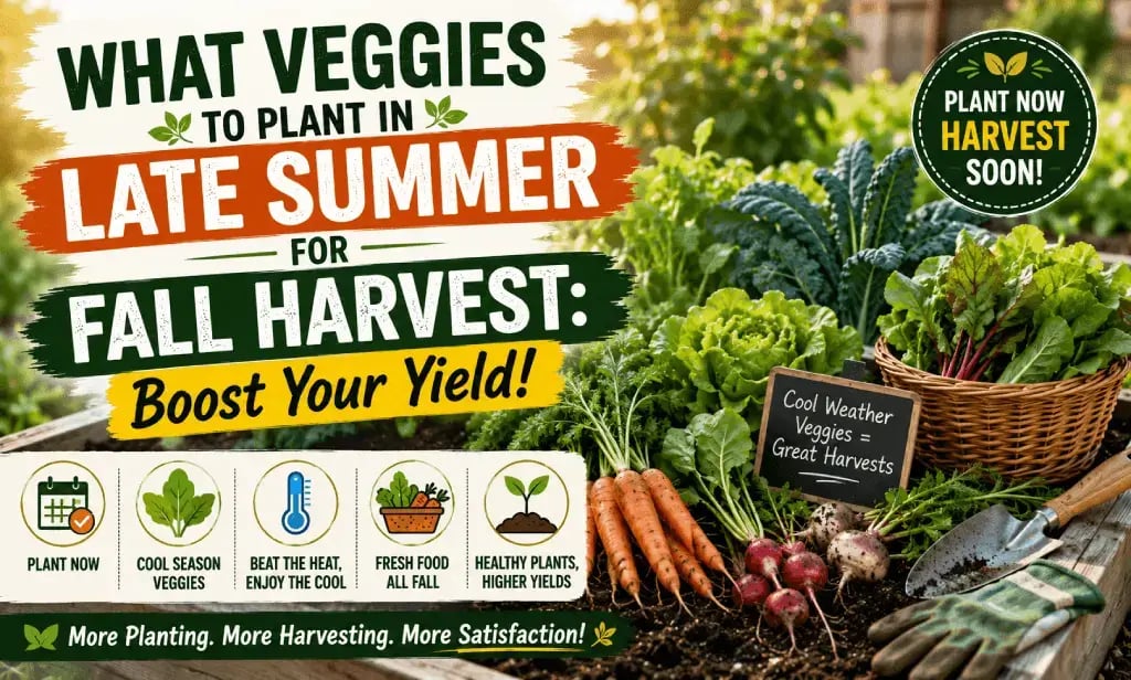 what veggies to plant in late summer for fall harvest