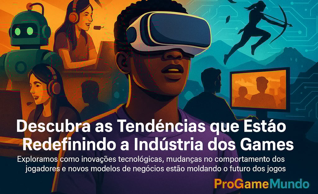 Design colorido com frase provocativa sobre a PS Plus e ícones de games.