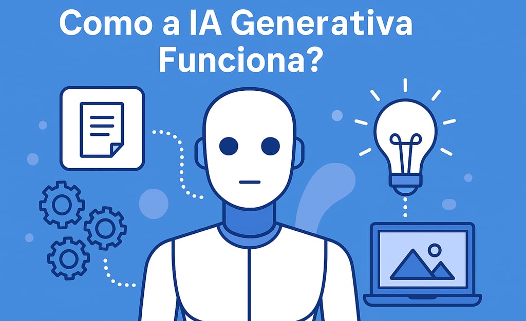 Como a IA Generativa Funciona sem enrolação técnica