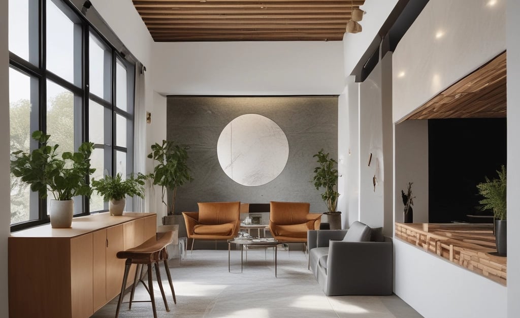 Bright living room with modern inventory