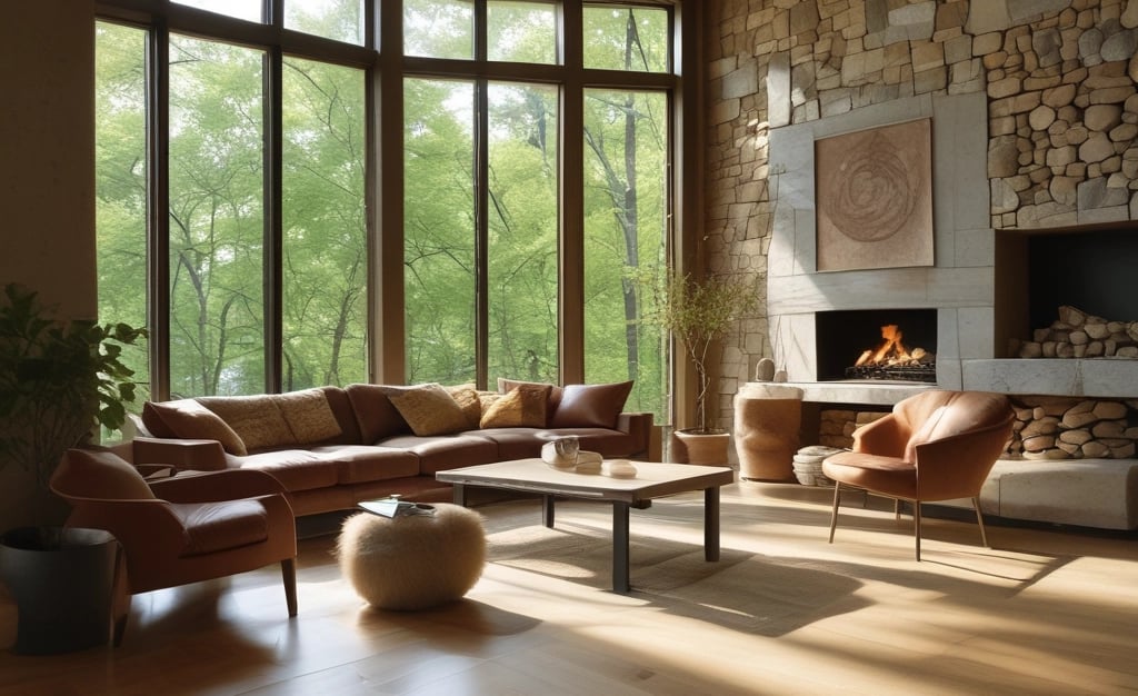 Bright living room with modern inventory