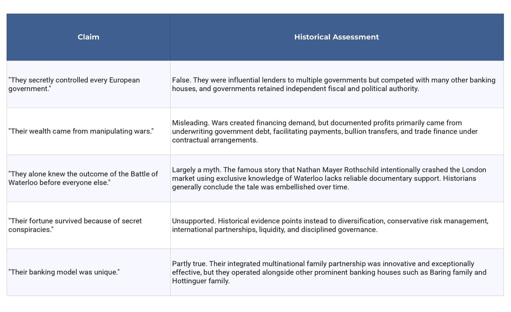 Fact-Checking the Rothschild Family: Reality vs. Speculation