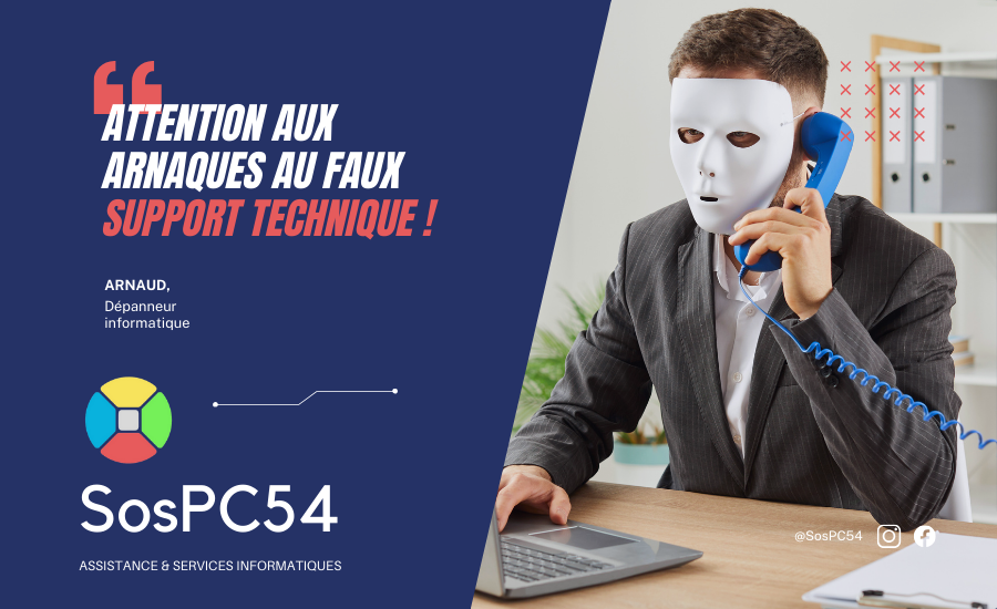 Attention aux arnaques au faux support technique
