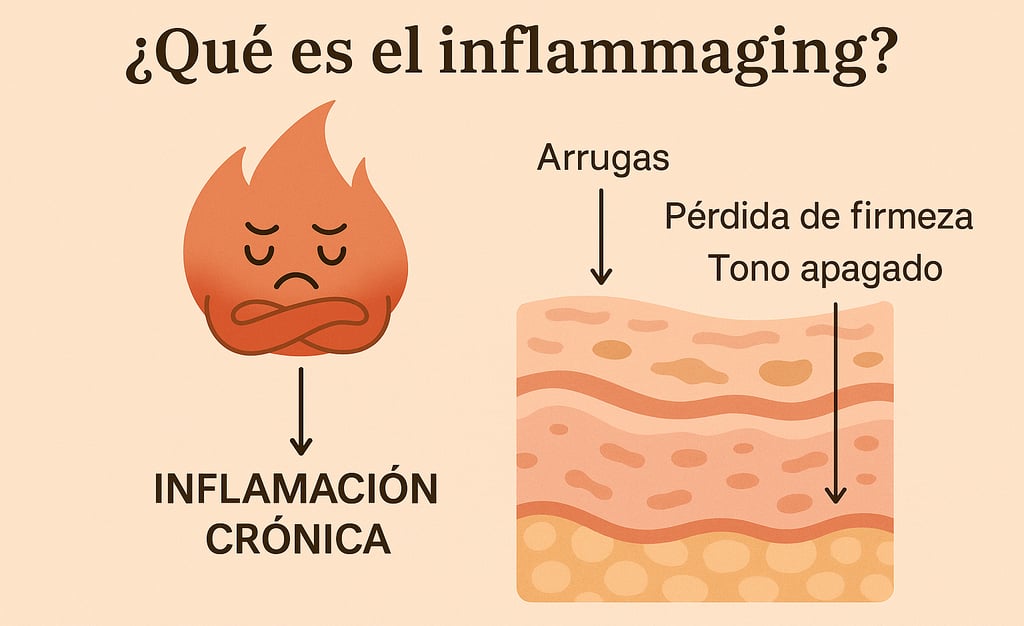 Esquema de piel - Inflammaging - Apotecaria Skin