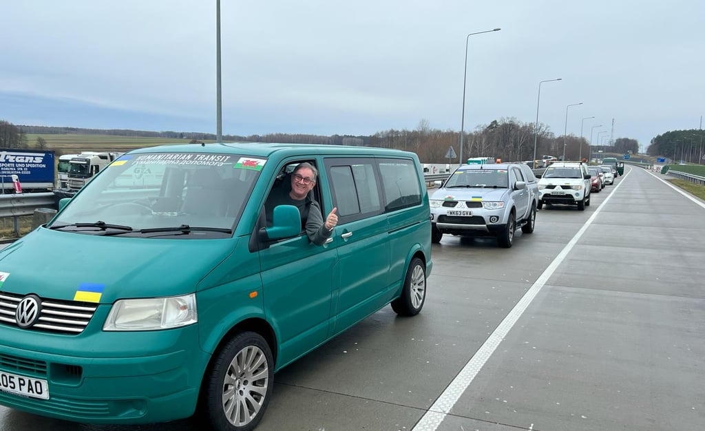 vehicles being delivered
