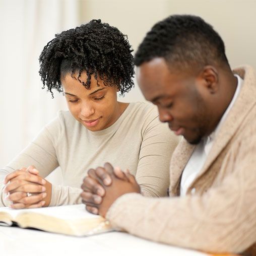 A praying couple