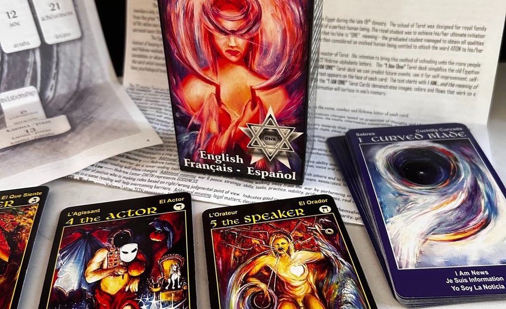 What Is Tarot? I Am ONE Tarot Deck 78 tarot cards instructions text and spiral map