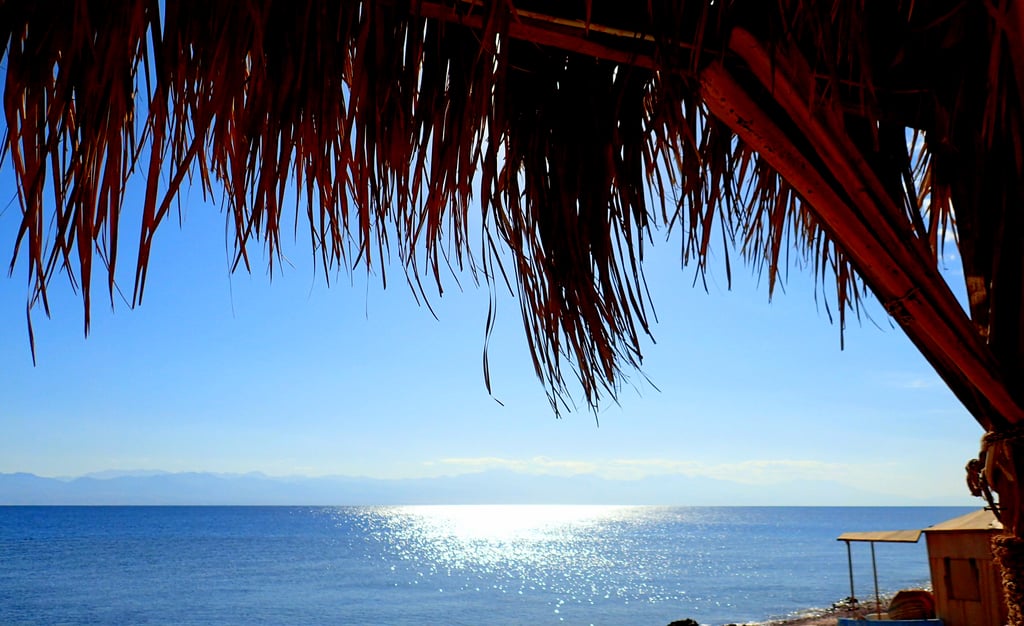 Coucher de soleil en Égypte sur la mer Rouge