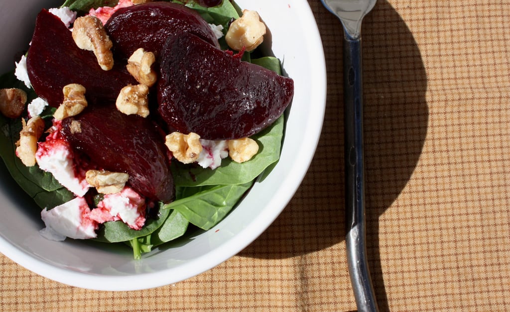 Balsamic Beet and spinach salad