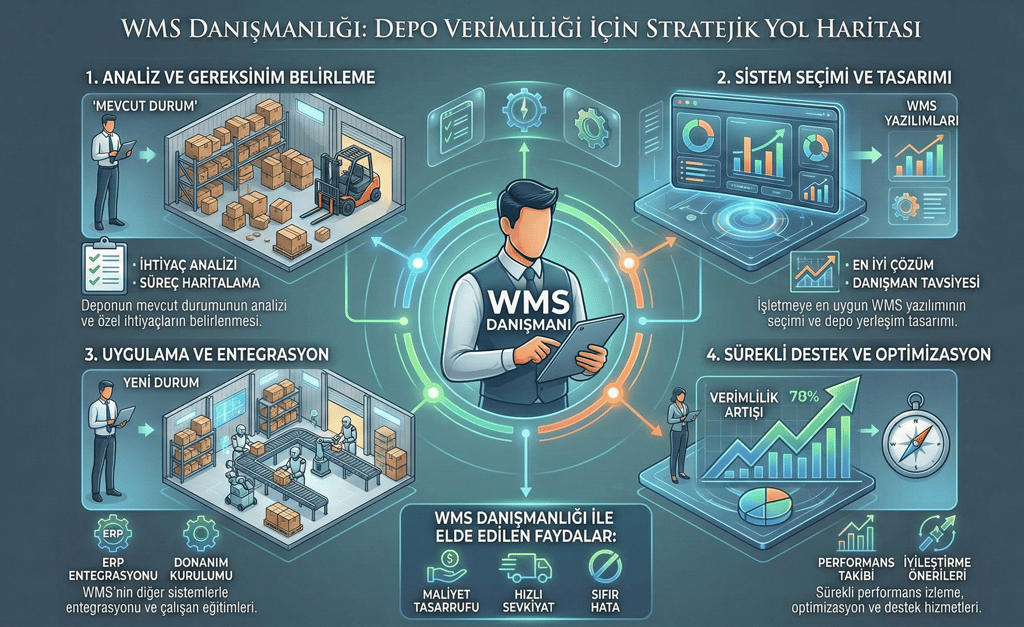 wms danışmanlığı depo verimliliği için stratejik yol haritası