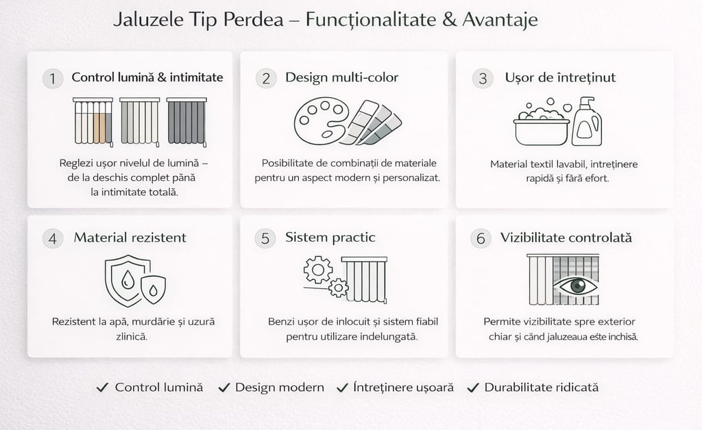 Jaluzele tip perdea SEV HOME