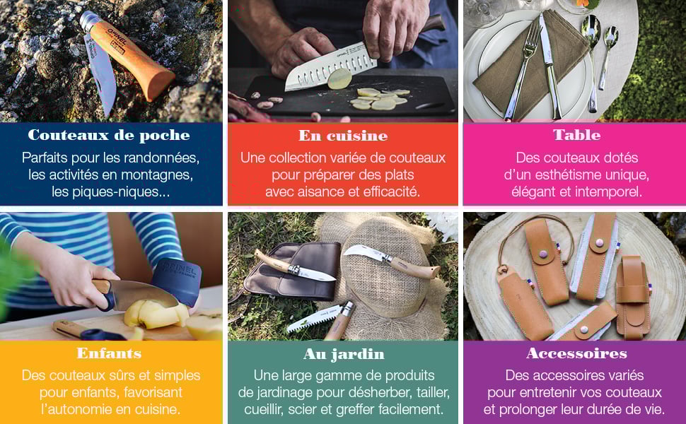 images et textes présentation du couteau