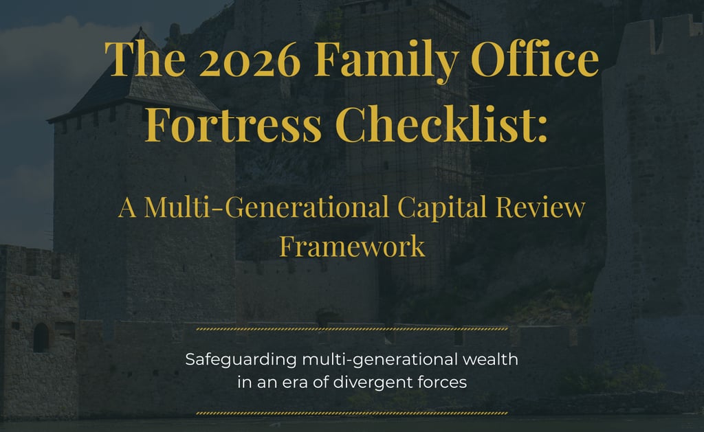 PDF cover image for Wellcome Capital's 2026 Family Office Fortress Checklist downloadable resource