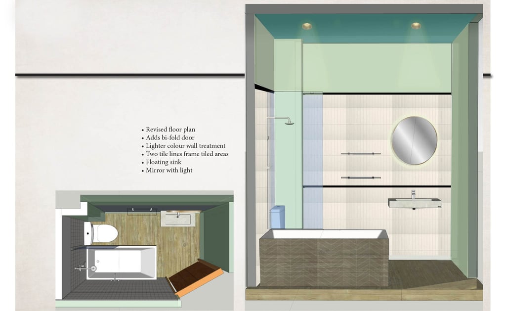 3d view of a small bathroom