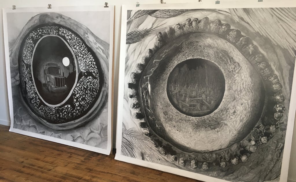 Grenouille et perroquet