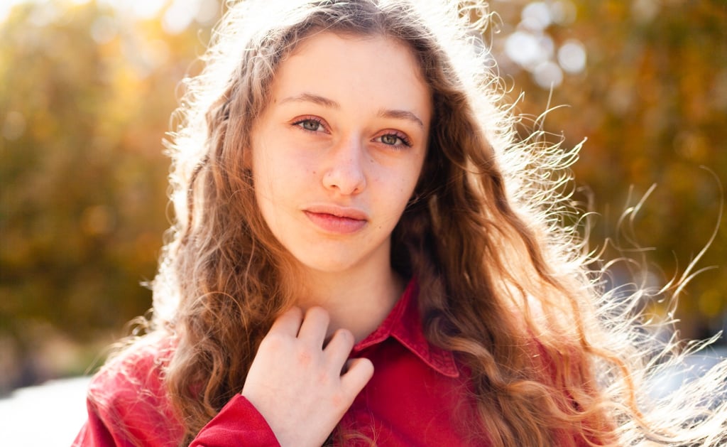 Portrait femme en beaujolais