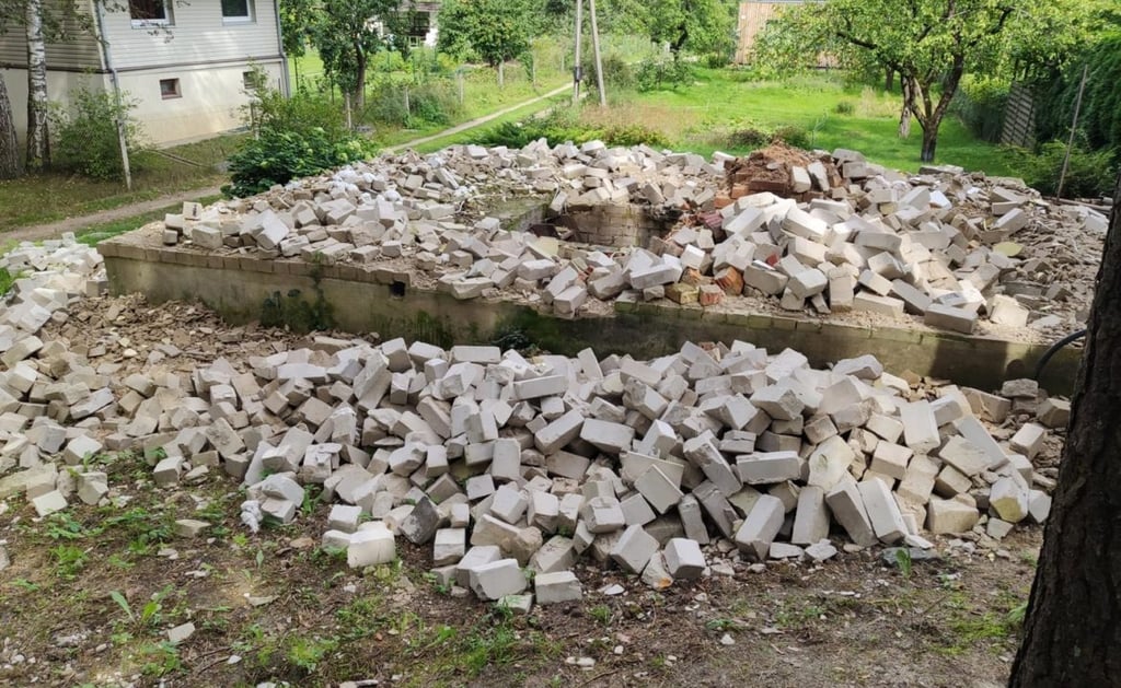 Namo griovimo darbų procesas