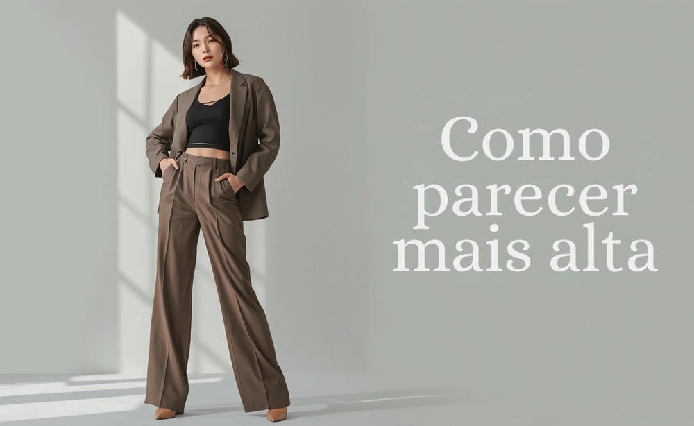 como parecer mais alta com truques de moda coreana asiática