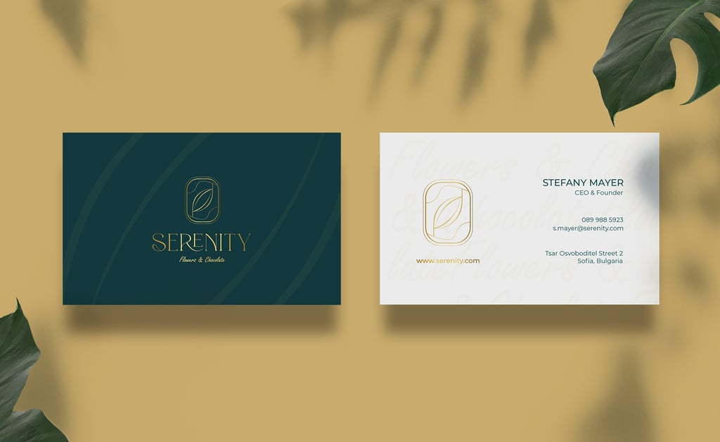 Graphic design services for business cards and brand identity materials
