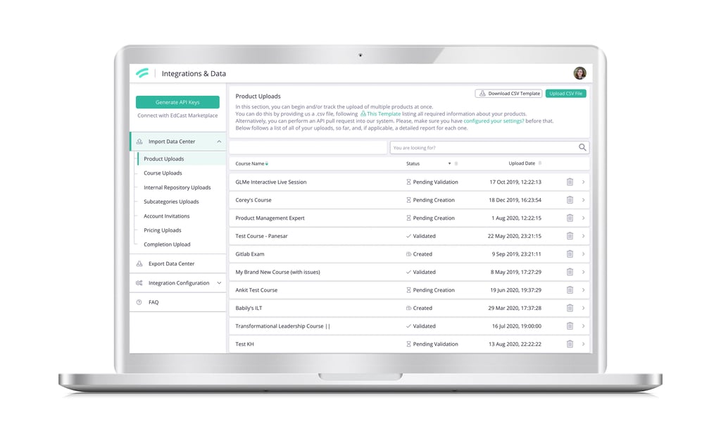 Integrations & Data Preview
