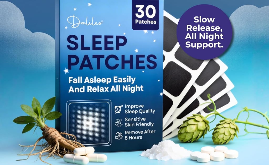Dalileo natural melatonin sleep aid patches package