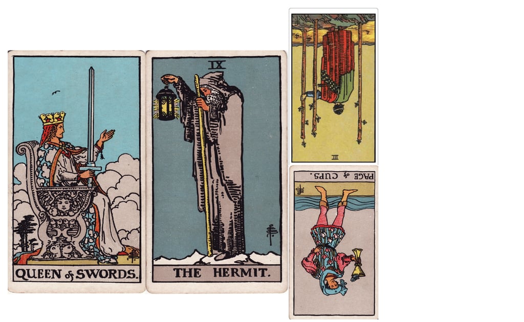 Tarot spread for IoPT self-resonance and parts healing around abandonment