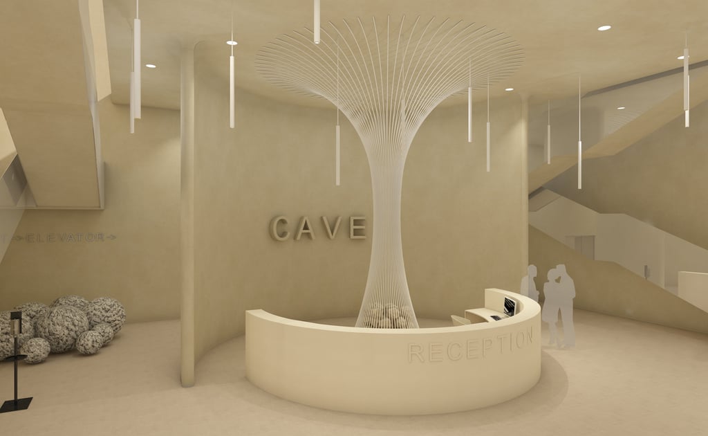Viešbučio "Cave" recepcija